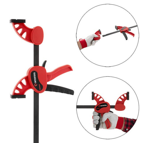 Струбцина автомат 900 * 75мм, зусилля затиску до 135 кг -
                                                        Фото 2