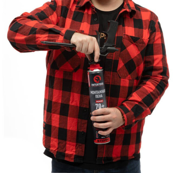 Піна монтажна професійна, всесезонна, 750мл / 1000г. 70л. +., під пістолет -
                                                        Фото 3