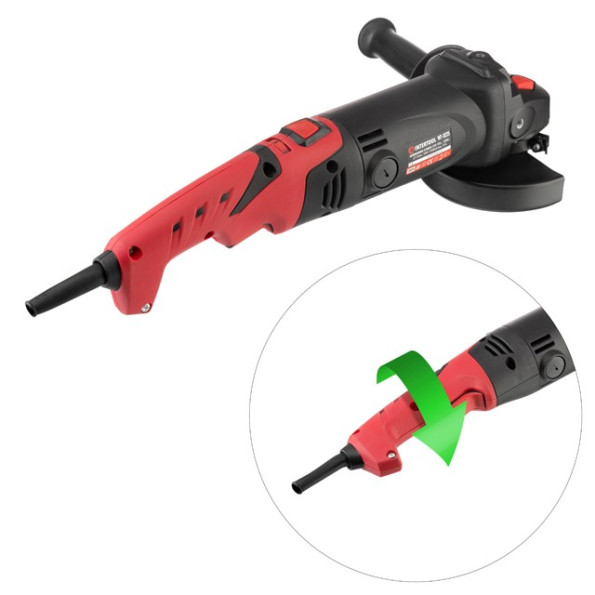 Шліфмашина кутова 1200Вт, діаметр круга 125мм, 5000-12000 об/хв, поворотне руків'я -
                                                        Фото 5