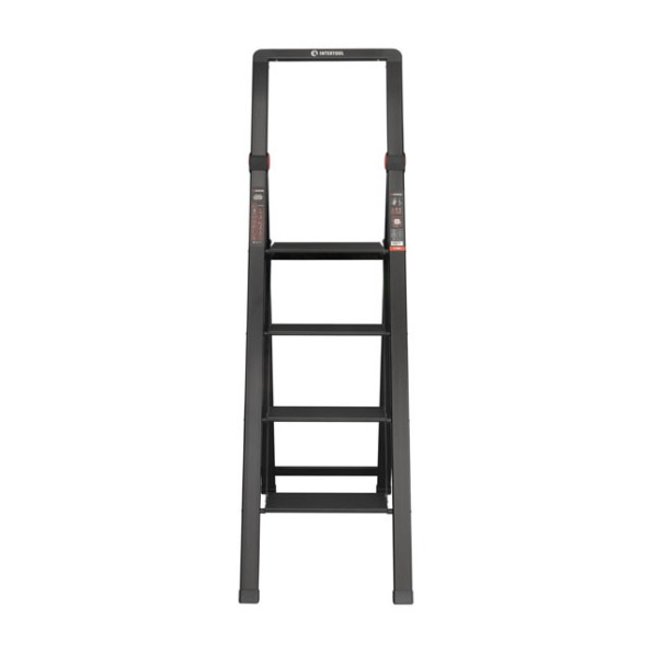 Стремянка алюминиевая 4 ступени STORM INTERTOOL LT-5004 