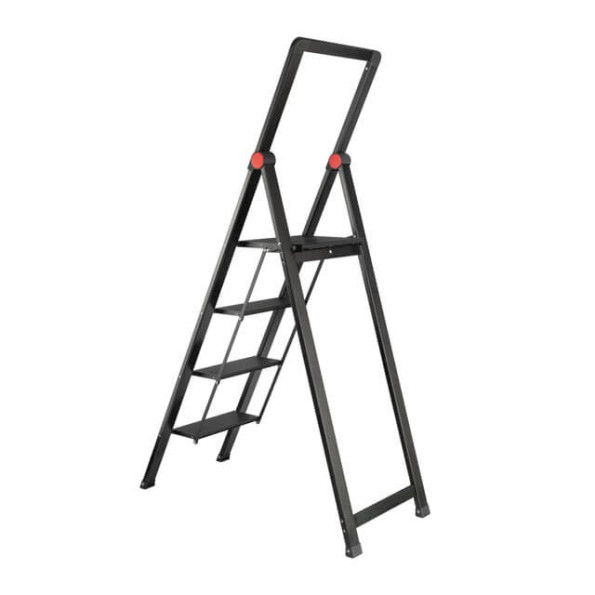 Стремянка алюминиевая 4 ступени STORM INTERTOOL LT-5004 