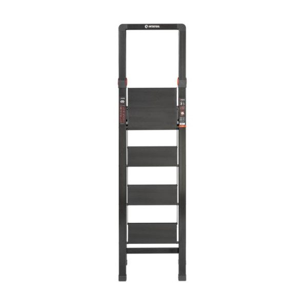 Стремянка алюминиевая 4 ступени STORM INTERTOOL LT-5004 