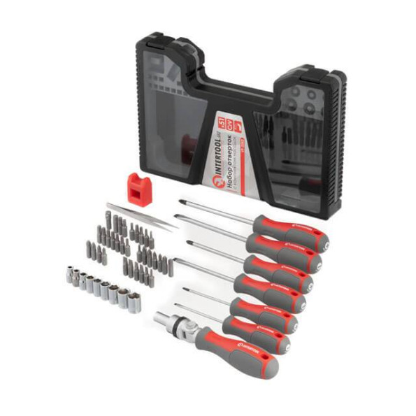 Набор отверток с комплектом насадок 51 ед INTERTOOL VT-3352 -
                                                        Фото 6