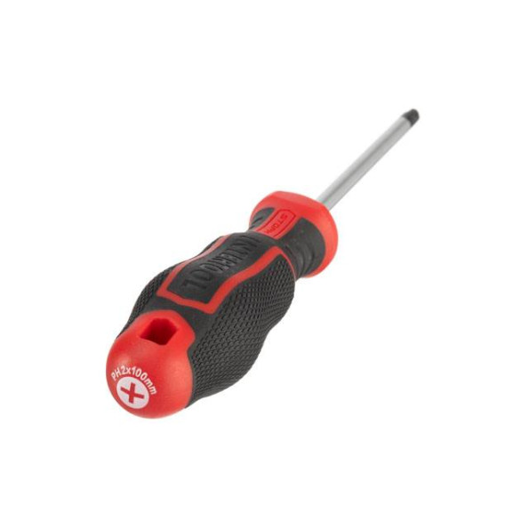 Отвертка крестовая PH2*100 мм, S2, STORM INTERTOOL VT-3420 -
                                                        Фото 2