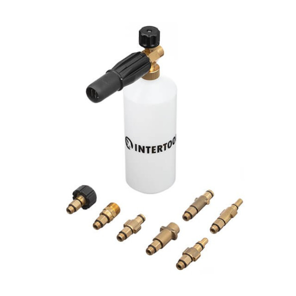 Насадка-пеногенератор универсальная для моек высокого давления, 1000 мл INTERTOOL DT-1536 -
Фото 2 Насадка-пеногенератор универсальная для моек высокого давления, 1000 мл INTERTOOL DT-1536 -
Фото 2