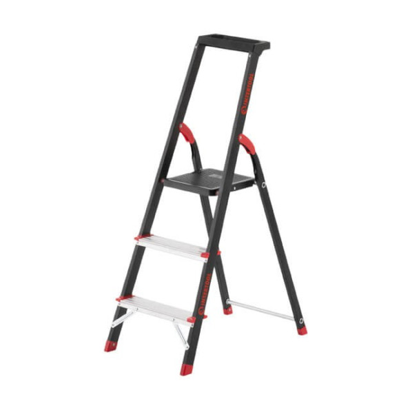 Драбина 3 сходинки 63 см с лотком для инвентаря INTERTOOL