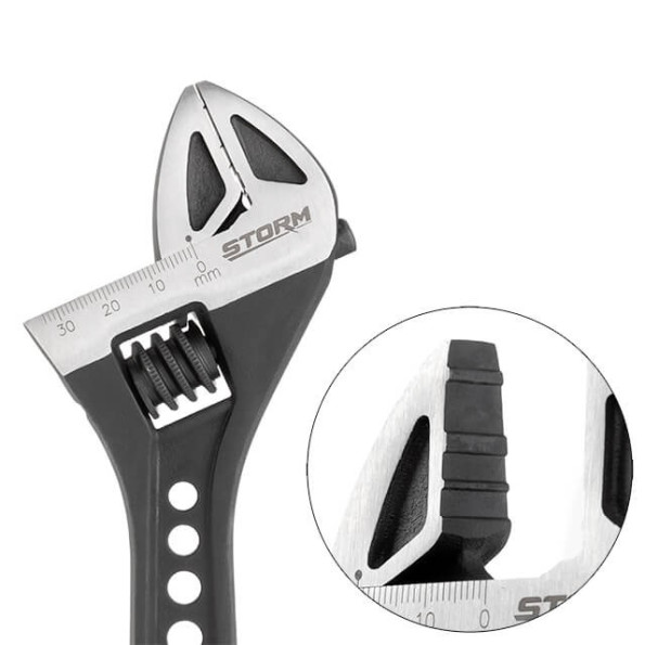 Ключ розвідний 250мм кований, рукоятка TPR, HRC 40 ~ 50, Cr-V STORM -
Фото 3 Ключ розвідний 250мм кований, рукоятка TPR, HRC 40 ~ 50, Cr-V STORM -
Фото 3