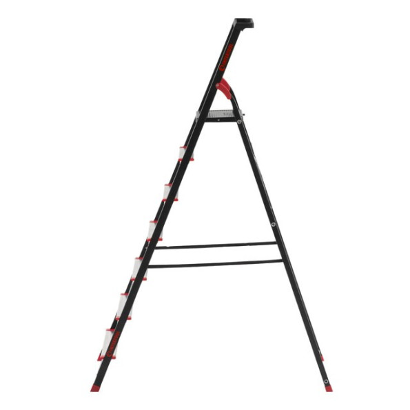 Драбина 7 сходинок, лоток для інвентарю, сталевий профіль, висота верхньої сходинки 1500 мм, 504 * 1283 * 2003мм, 150кг -
                                                        Фото 4