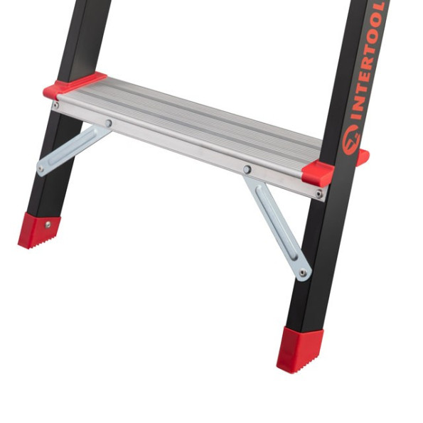 Драбина 7 сходинок, лоток для інвентарю, сталевий профіль, висота верхньої сходинки 1500 мм, 504 * 1283 * 2003мм, 150кг -
                                                        Фото 8