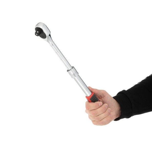 Рукоятка с храповым механизмом телескопическая, 72 зуба 1/2