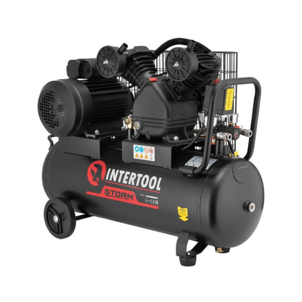 Компрессор 50 л, 3 кВт, 220 В, 10 атм, 500 л/мин, 2 цилиндра INTERTOOL PT-0016 -
Фото 2 Компрессор 50 л, 3 кВт, 220 В, 10 атм, 500 л/мин, 2 цилиндра INTERTOOL PT-0016 -
Фото 2