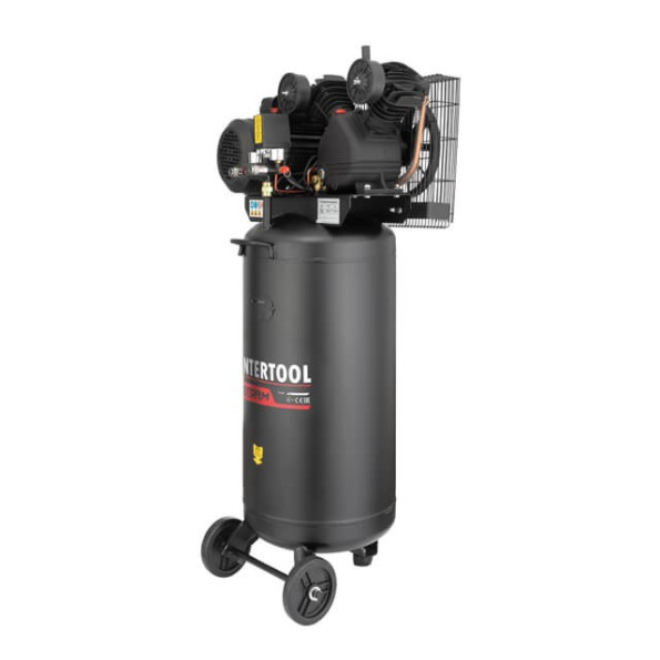 Компрессор 100 л, вертикальный, 3 кВт, 220 В, 10 атм, 500 л/мин, 2 цилиндра INTERTOOL PT-0017 -
Фото 2 Компрессор 100 л, вертикальный, 3 кВт, 220 В, 10 атм, 500 л/мин, 2 цилиндра INTERTOOL PT-0017 -
Фото 2