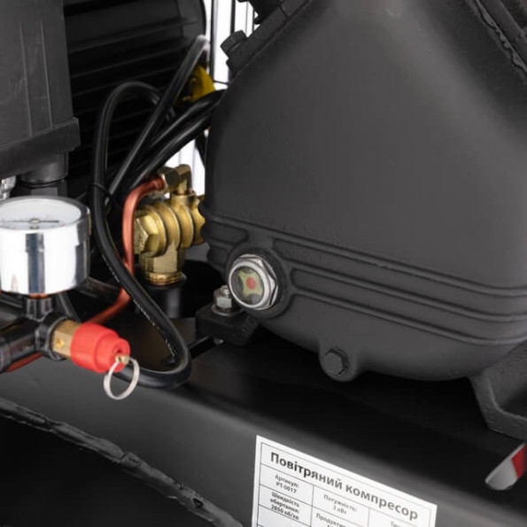 Компрессор 100 л, вертикальный, 3 кВт, 220 В, 10 атм, 500 л/мин, 2 цилиндра INTERTOOL PT-0017 -
Фото 6 Компрессор 100 л, вертикальный, 3 кВт, 220 В, 10 атм, 500 л/мин, 2 цилиндра INTERTOOL PT-0017 -
Фото 6