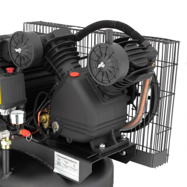 Компрессор 100 л, вертикальный, 3 кВт, 220 В, 10 атм, 500 л/мин, 2 цилиндра INTERTOOL PT-0017 -
Фото 7 Компрессор 100 л, вертикальный, 3 кВт, 220 В, 10 атм, 500 л/мин, 2 цилиндра INTERTOOL PT-0017 -
Фото 7