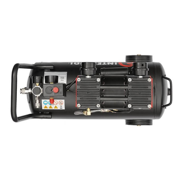 Компресор 24 л, 1.1 кВт, 220 В, 8aтм, 160 л/хвил, 1400 об/хв, малошумний, безмасляний, 2 циліндра -
                                                        Фото 9