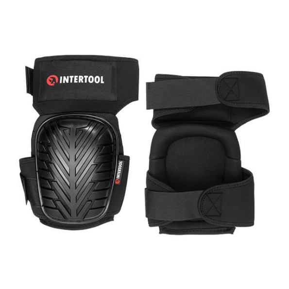 Наколенники защитные, противоскользящие накладки из ПВХ, ткань 600D, гелевые подушки, неопреновые ремни INTERTOOL SP-0056 -
                                                        Фото 2
