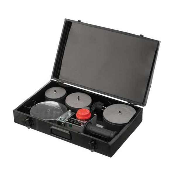 Паяльник для пластикових труб, 1500 Вт, 0-300°C, насадки 75, 90, 110 мм, металевий кейс -
Фото 4 Паяльник для пластикових труб, 1500 Вт, 0-300°C, насадки 75, 90, 110 мм, металевий кейс -
Фото 4