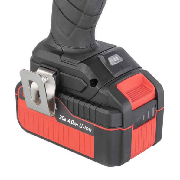 Дрель-шуруповерт аккумуляторная ударная с бесщеточным двигателем 20 В, 100 Нм, 0-410/0-1800 об/мин, 2-13 мм, Li-Ion, 4.0 Ач, ЗУ 4 А, кейс INTERTOOL WT-0361 -
                                                        Фото 9