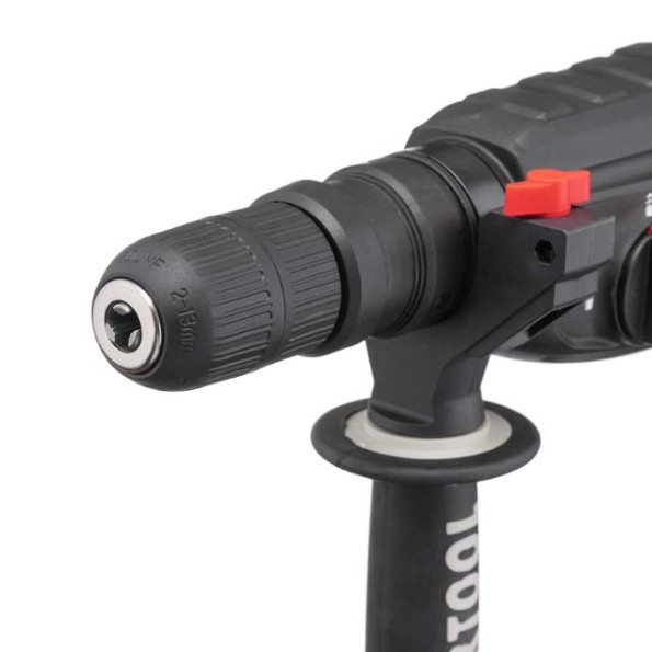 Перфоратор 1000 Вт, 3.2 Дж, 0-1300 об/хв, 0-5100 уд/хв, 3 режими, знімний швидкозатискний патрон -
Фото 10 Перфоратор 1000 Вт, 3.2 Дж, 0-1300 об/хв, 0-5100 уд/хв, 3 режими, знімний швидкозатискний патрон -
Фото 10