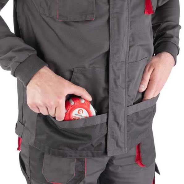 Куртка рабочая 80 % полиэстер, 20 % хлопок, плотность 260 г/м2, XXL INTERTOOL SP-3005 -
                                                        Фото 7