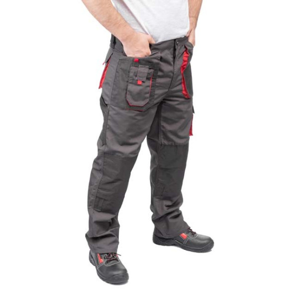 Брюки рабочие 80 % полиэстер, 20 % хлопок, плотность 260 г/м2, S INTERTOOL SP-3011 -
                                                        Фото 3