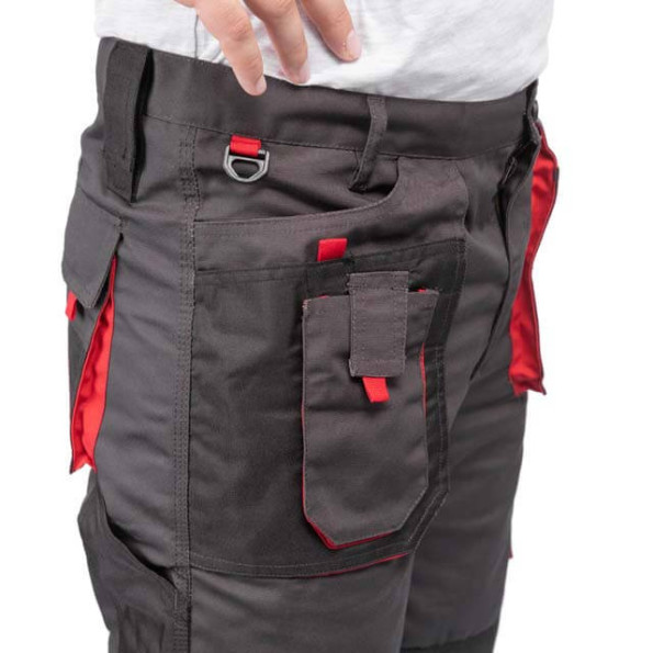 Брюки рабочие 80 % полиэстер, 20 % хлопок, плотность 260 г/м2, S INTERTOOL SP-3011 -
                                                        Фото 6