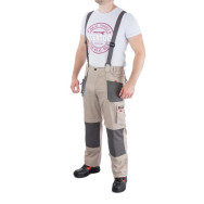 Брюки трансформер рабочие с лямками 6 в 1, 100 % хлопок, плотность 180 г/м2, XXL INTERTOOL SP-3045 Брюки трансформер рабочие с лямками 6 в 1, 100 % хлопок, плотность 180 г/м2, XXL INTERTOOL SP-3045
