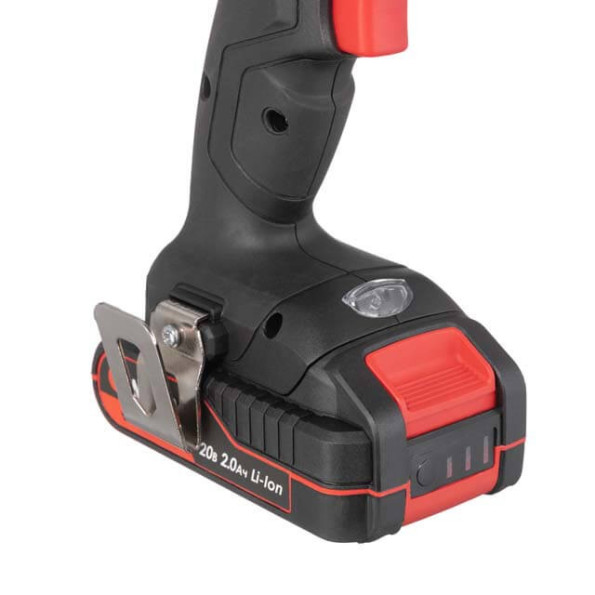 Дрель-шуруповерт аккумуляторная 20 В, 35 Nm, 0-450/0-1500 об/мин, 2-13 мм, Li-Ion, 2.0 Ач, ЗУ 2 А, кейс INTERTOOL WT-0350 -
                                                        Фото 8