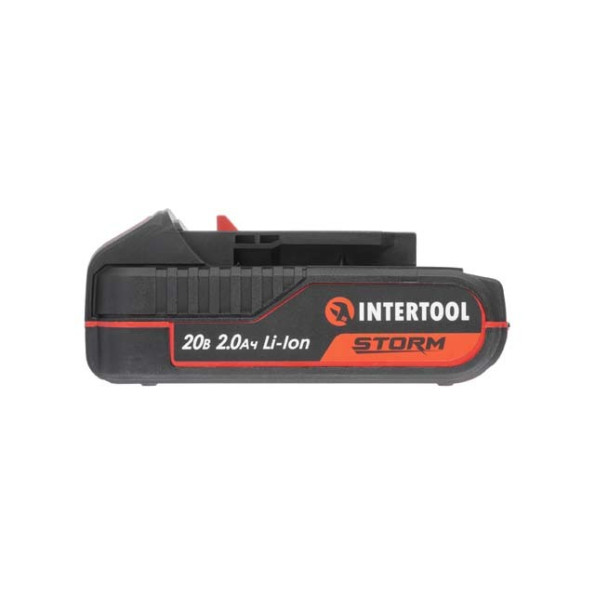 Аккумулятор 20 В, Li-ion, 2.0 Ач, индикатор уровня заряда INTERTOOL WT-0340 -
                                                        Фото 2