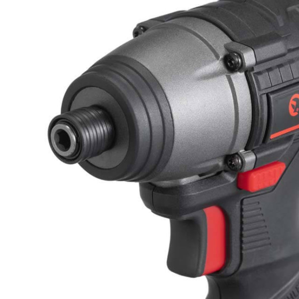 Шуруповерт ударный (винтоверт) аккумуляторный с бесщеточным двигателем 20 В, 200 Nm, 0-2900 об/мин, 0-4000 уд/мин, 1/4