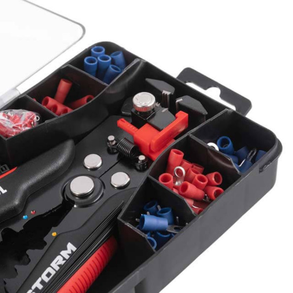 Знімач ізоляції автоматичний 200мм, з набором обтискних клем, STORM -
                                                        Фото 6