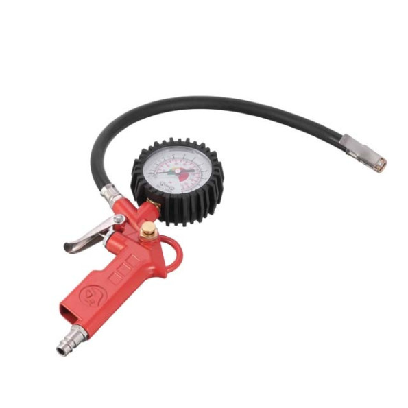 Набор пневмоинструментов 6 единиц, пистолет для накачки шин, продувочный пистолет, шланг полиуретановый 5м., три наконечника INTERTOOL PT-1500 -
                                                        Фото 2