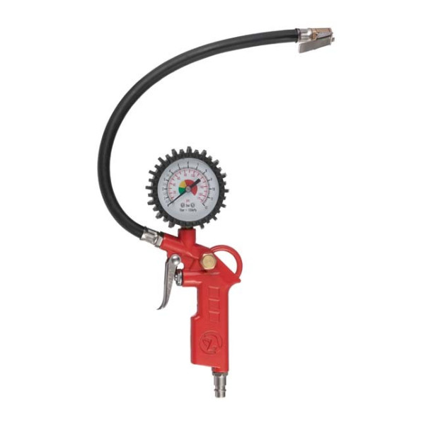 Набор пневмоинструментов 6 единиц, пистолет для накачки шин, продувочный пистолет, шланг полиуретановый 5м., три наконечника INTERTOOL PT-1500 -
                                                        Фото 3