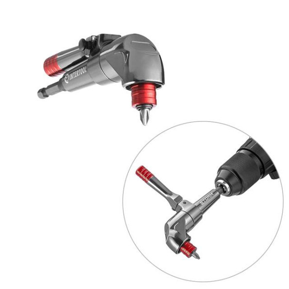 Насадка угловая для дрели и шуруповерта 57 Nm INTERTOOL VT-0116 -
                                                        Фото 2