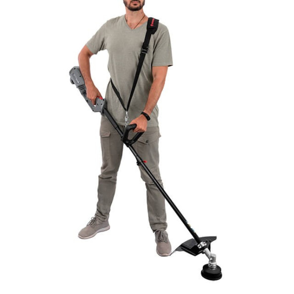 Тример електричний, 1200 Вт, 230 В, ~50 Гц, 7000 об/хв, плавний пуск, діаметр обертання диска/волосіні 255/380 мм, котушка + 3-зубчатий ніж -
                                                        Фото 6