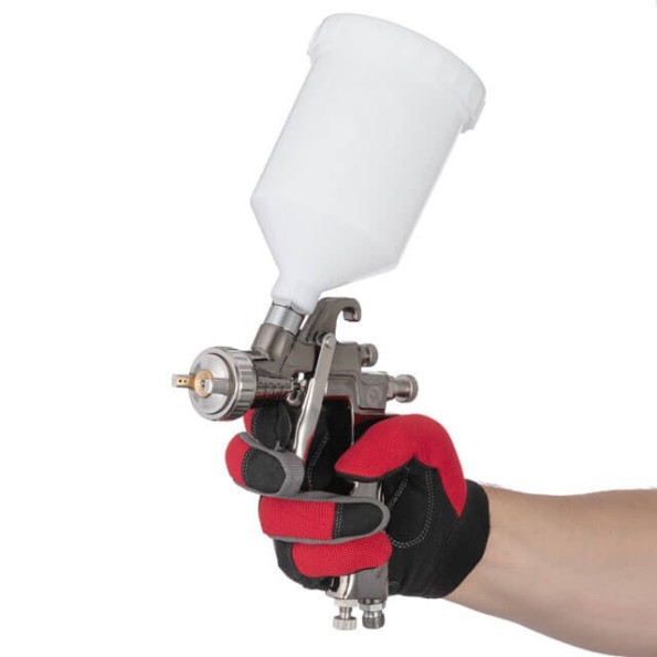 Фарбопульт пневматичний LVLP, форсунка 1.3 мм, верхній пластиковий бачок 600 мл, 2 бар STORM -
Фото 7 Фарбопульт пневматичний LVLP, форсунка 1.3 мм, верхній пластиковий бачок 600 мл, 2 бар STORM -
Фото 7