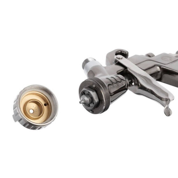 Фарбопульт пневматичний LVLP, форсунка 1.3 мм, верхній пластиковий бачок 600 мл, 2 бар STORM -
Фото 9 Фарбопульт пневматичний LVLP, форсунка 1.3 мм, верхній пластиковий бачок 600 мл, 2 бар STORM -
Фото 9