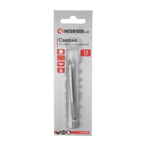 Сверло по стеклу и керамике 10 мм HEX 1/4'' (6.35 mm) INTERTOOL SD-0290 -
                                                        Фото 4 Сверло по стеклу и керамике 10 мм HEX 1/4'' (6.35 mm) INTERTOOL SD-0290 -
                                                        Фото 4