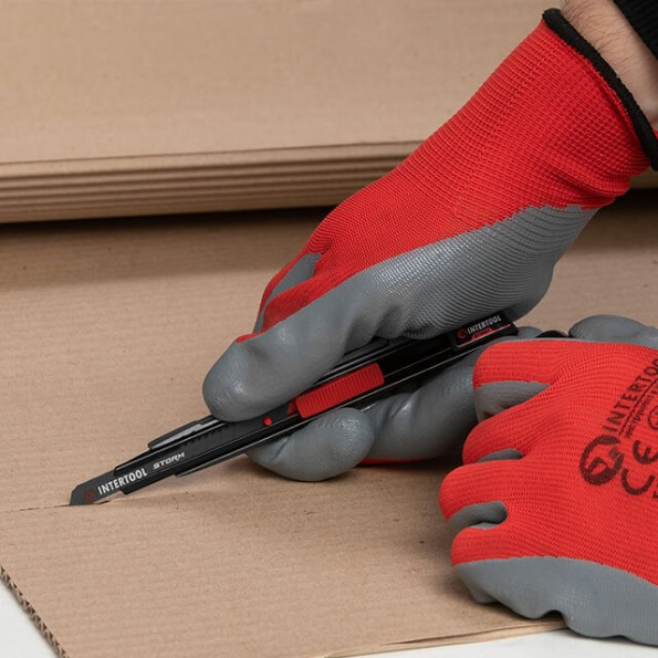 Ніж сегментний 9 мм, алюмінієвий, STORM -
                                                        Фото 10