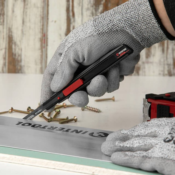 Ніж сегментний 9 мм, алюмінієвий, STORM -
                                                        Фото 9