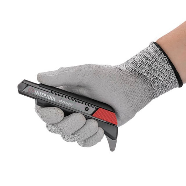 Ніж сегментний для лінолеуму 18 мм, металева напрямна, STORM -
                                                        Фото 8