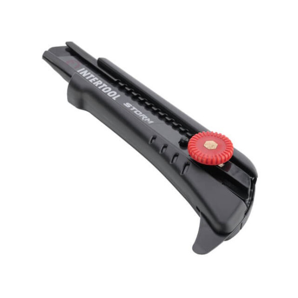 Ніж сегментний для лінолеуму 18 мм, металева напрямна, гвинтова фіксація STORM -
                                                        Фото 6