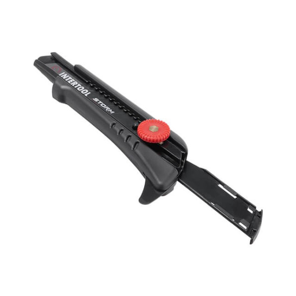 Ніж сегментний для лінолеуму 18 мм, металева напрямна, гвинтова фіксація STORM -
                                                        Фото 7