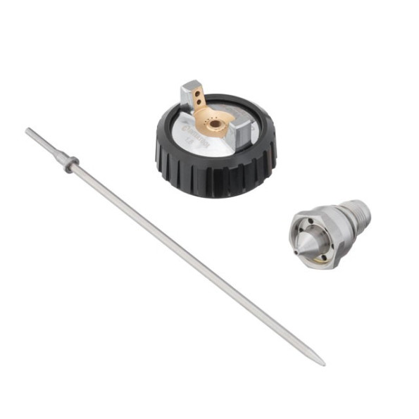 Комплект 1.8мм форсунка, повітряна головка, голка до краскопультів HVLP BLACK M-DIAMOND (PT-0163, PT-0164, PT-0168) STORM -
                                                        Фото 2