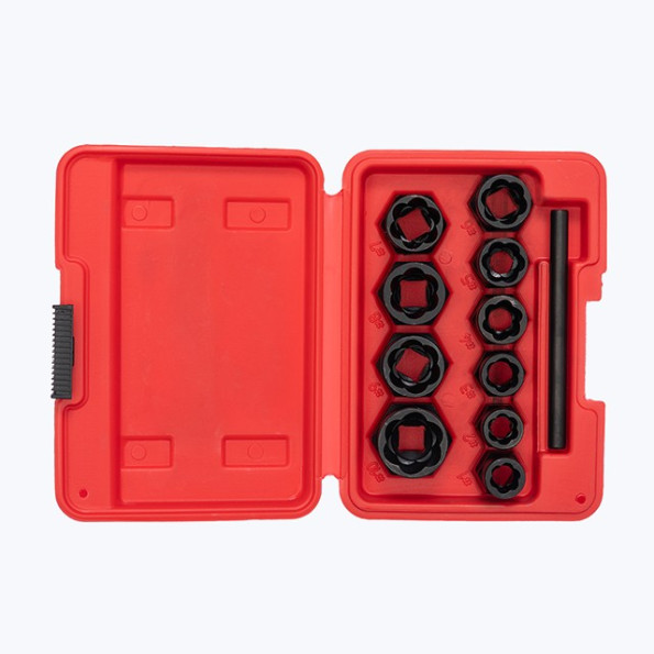 Набір екстракторів подовжених для пошкоджених болтів та гайок, 10 од. -
                                                        Фото 2