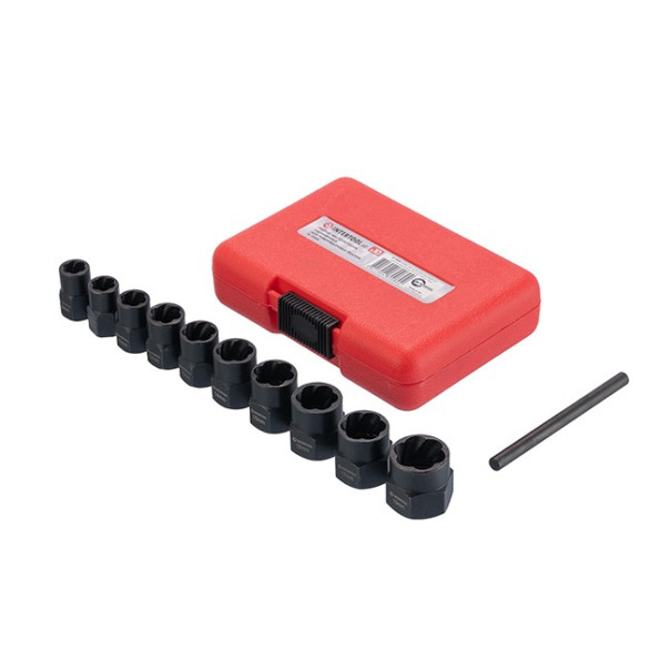 Набір екстракторів подовжених для пошкоджених болтів та гайок, 10 од. -
                                                        Фото 4