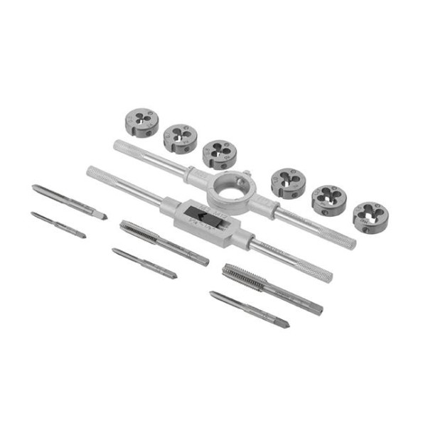 Набір плашок M3-M10 і мітчиків M3-M10, 14од. -
                                                        Фото 3