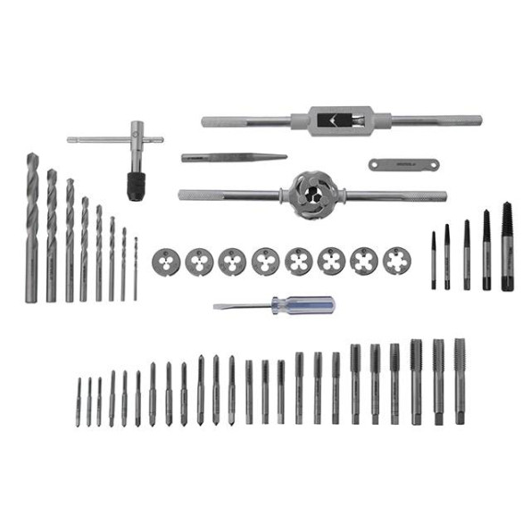 Набор плашек M3-M12 и метчиков M3-M12, 52ед INTERTOOL SD-8052 -
                                                        Фото 4