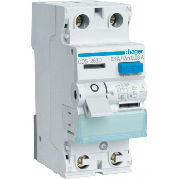 ПЗВ, QuickConnect, 2x63 A, 30 mA, A, 2м ПЗВ, QuickConnect, 2x63 A, 30 mA, A, 2м