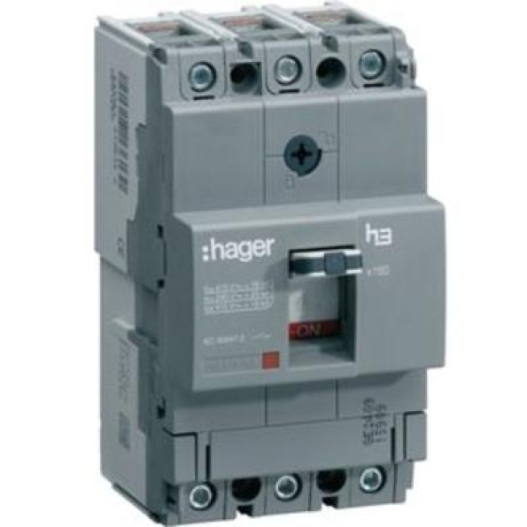 Автоматичний вимикач. х160 80А 3п 18 кА Hager
